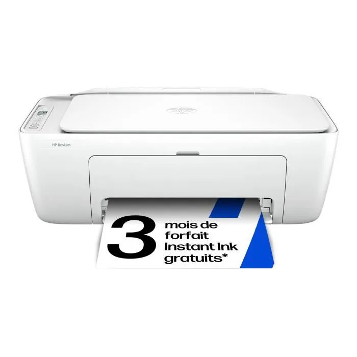 Imprimante HP DeskJet 2810e jet d'encre couleur multifonction avec WiFi blanc pour maison