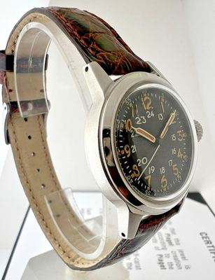 ELGIN WATCH USA MILITARY A-17 MIL-W-6433 KOREAN WAR 50'S VINTAGE