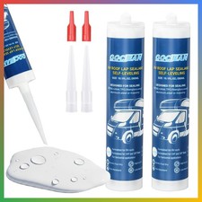 RV Roof Sealant White Self Leveling Camper Lap 2 Pack Repair
