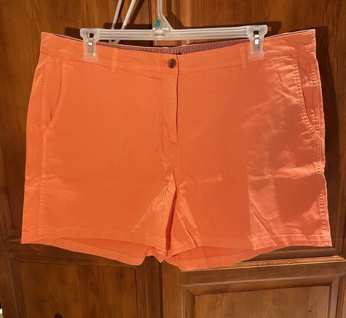 J.Crew Damen 4" Heritage Chino Short Größe 18 koralle orange adrette Sommer - Bild 2 von 12