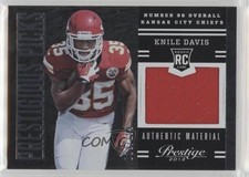 2013 Panini Prestige Prestigious Picks Black Materials /199 Knile Davis #36 fl4