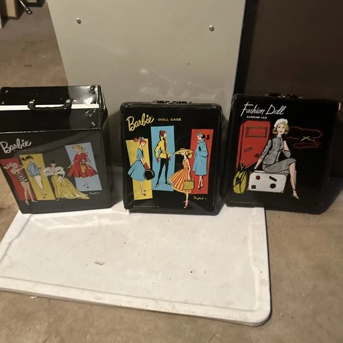 4 Vintage Barbie Dolls, Clothes And Accessories 1960s Estate Find