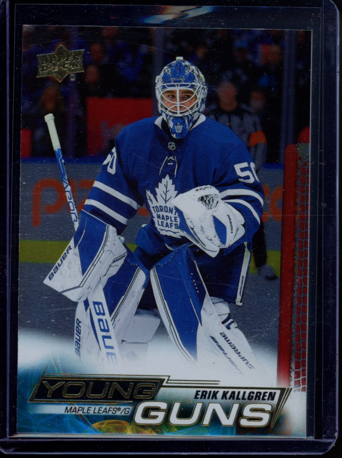 2022 UPPER DECK #208 ERIK KALLGREN SILVER FOIL YOUNG GUNS RC ROOKIE