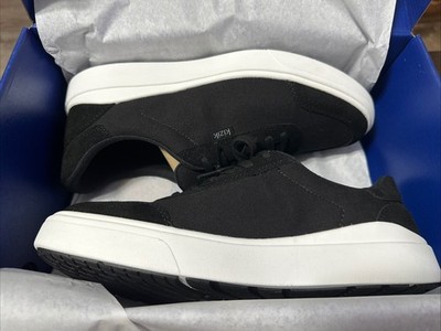 Kizik Prague 2 Mens Size 9 Black HandsFree Easy Slip On Skater Shoes New
