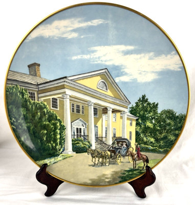 VTG 1976-1976 Gorham Bicentennial Plate ''Montpelier'' Southern Landmark Ltd Ed.