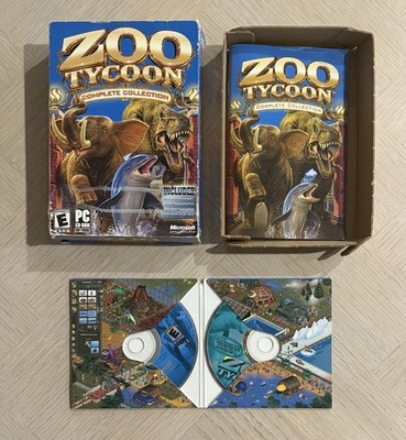 Zoo Tycoon: Complete Collection 2003 PC CD-ROM Game Manual Included CIB 2 Discs