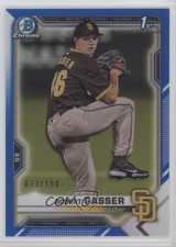 2021 Bowman Draft Chrome Blue Refractor 73/150 Robert Gasser #BDC-135 wo3