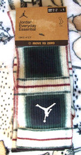 NIKE JORDAN JUMPMAN EVERYDAY ESSENTIALS CREW SOCKS Men's/Womens LARGE 8-12/10-13