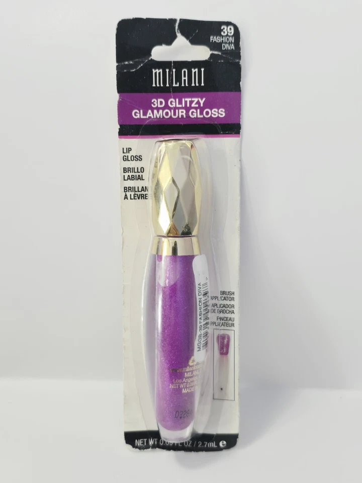  Milani Glitzy 3D Glamour Gloss #39 Fashion Diva - Image 2 of 3