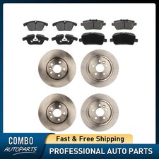 Front Rear Disc Brake Rotor and Brake Pad Kit Fits Land Rover Range Rover Evoque