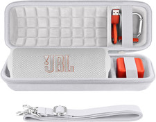 Funda Dura Repuesto JBL Flip 7 6 5 Impermeable Portatil Altavoz Bluetooth Blanco