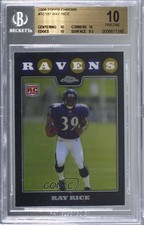 2008 Topps Chrome Ray Rice #TC187 BGS 10 PRISTINE 09jr