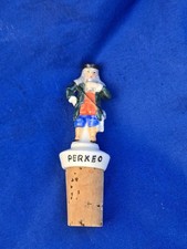 Vtg Perkeo Jester ceramic & cork Figural Porcelain bottle stopper Heidelberg