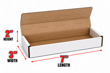 150 Mixed Size White Corrugated Mailer Shipping Boxes 7x3x2 8x3x2 8x4x2 50 Each