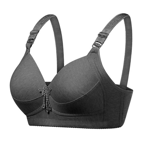 Mature Womens Bras Wireless Cotton Thin Padded Sexy Lingerie Underwear AA A B C - Picture 10 of 15