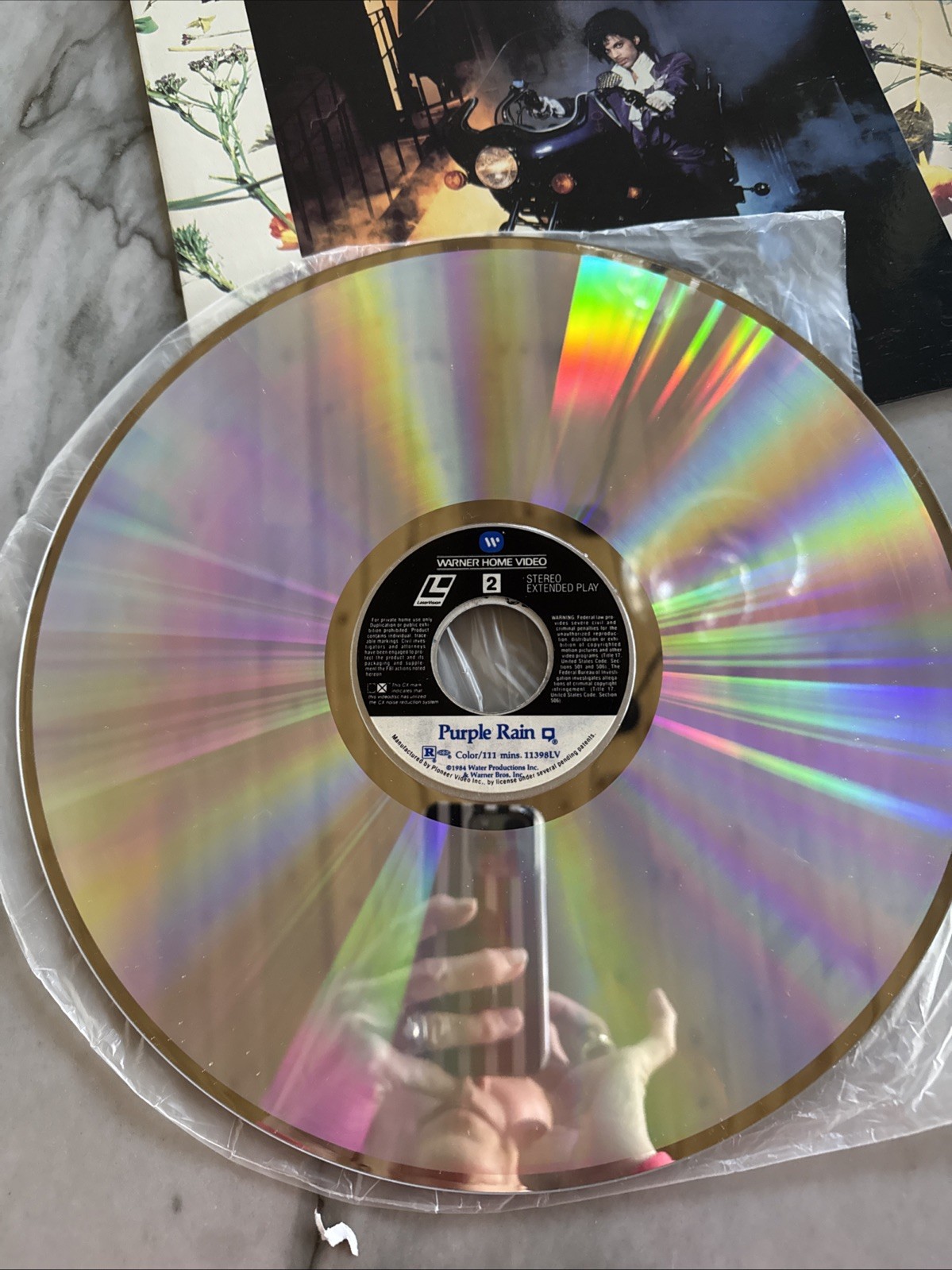Prince Purple Rain Laser Disc 1984 Warner Bros WB with Extended Play