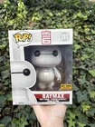 Funko Pop Disney Big Hero 6 Baymax 111 Diamond Hot Topic Exclusive 6" New Vinyl