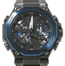 CASIO G-SHOCK MT-G MTG-B2000B-1A2JF Solar Black Blue Rubber Mens Watch
