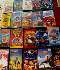FIABE-CARTONI ANIMATI-FILM BAMBINI lotto 35 VHS/DVD Disney-Pixar-Century,Bbc etc