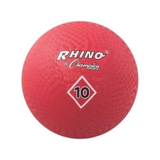  Playground Ball – High-Bounce 2-Ply Construction, Durable Red Ball for 10 Inch