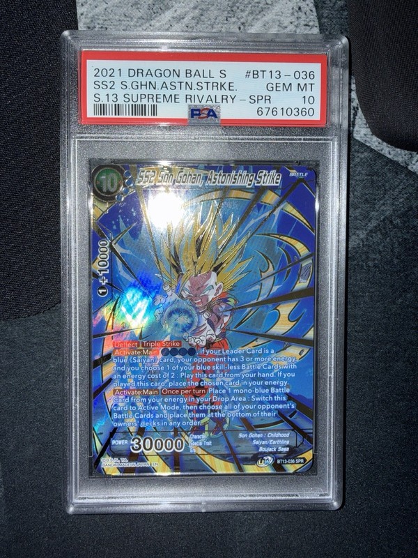 SS2 Son Gohan, Astonishing Strike BT13-036 SPR Dragon Ball Super DBS PSA 10