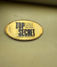 Top Secret Gold 90s Trunk Emblem Badge Rare For Supra Gtr R32 R33 Nismo Rear Hks
