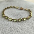 Tennis Bracelet 10k Gold Peridot