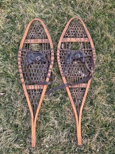 Vintage Native American Made Rawhide Snowshoes