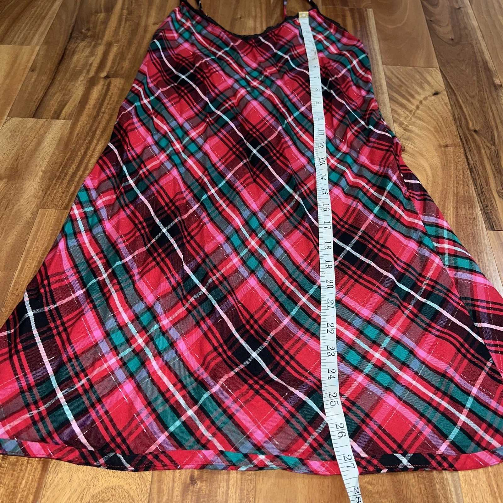 UNDERCOVER Victoria Secret Abito rosso a quadri con scollo a V Piccolo