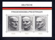 GERMANY:  1975,  GERMAN NOBEL PRIZE WINNERS,    MNH OG.