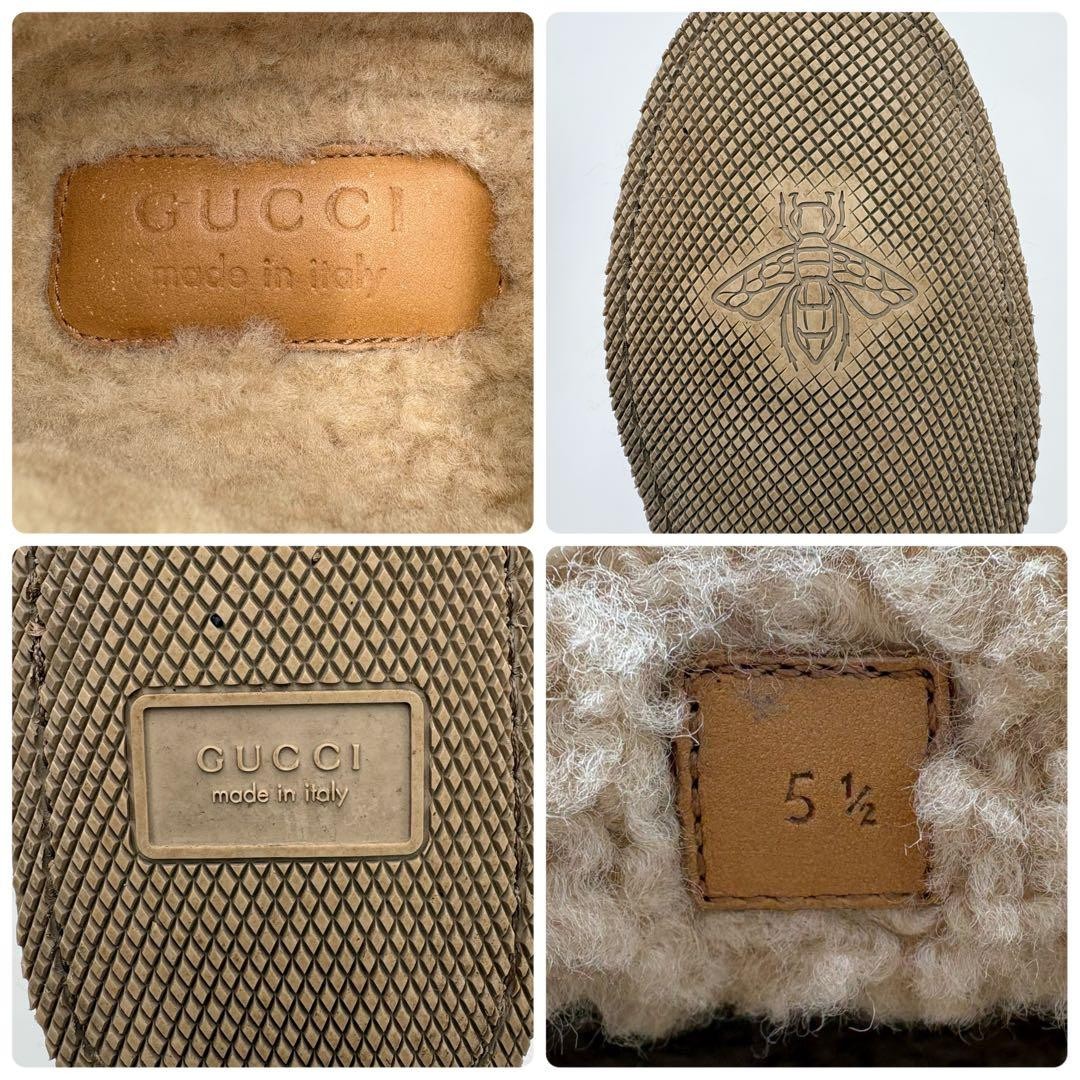 GUCCI Women's Loafers Horsebit GG Wool Brown Size:35.5/JP:22.5 147842K Authentic thumbnail 10