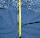 H&M Loose Fit High Rise Medium Wash Girls Teen Capris Size 12 — photo 5