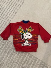 Vintage Snoopy Christmas Sweatshirt, Size 5