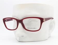 Bvlgari 4086B 826 Eyeglasses Glasses Red Burgundy Swarovski Crystal 52mm No Case