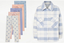 BNWT 2-3, 3-4, 4-5 YRS GIRLS "GEORGE" SHACKET & LEGGINGS BUNDLE (next day post)