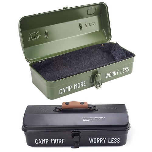 Camping Tool Box Heavy Duty Iron Storage for Screwdrivers and Wrenches - Picture 8 of 29