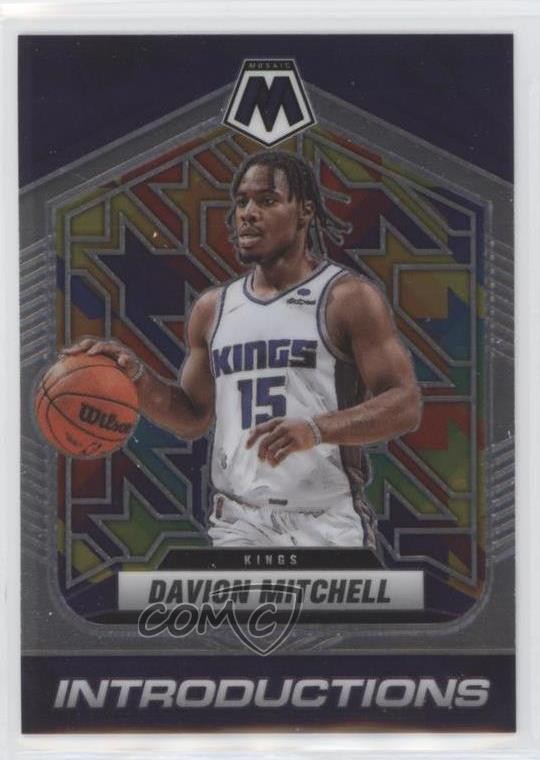 2021-22 Panini Mosaic Introductions Davion Mitchell #9 0qr0