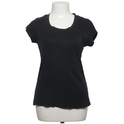 Actual Basics, T-shirt, Größe: L, Schwarz, Baumwolle, Einfarbig, Damen #jH6
