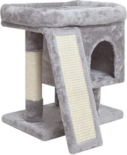 Small Cat Tree for Indoor Cats, Cat Tower with Scratching Post, Modern Activity