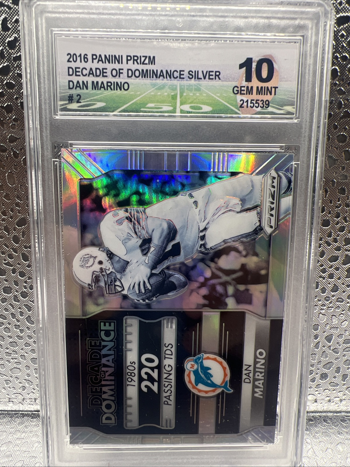 2016 Panini Prizm - Decade of Dominance Silver Prizm #2 Dan Marino