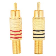 20Pcs Connector Zinc AV Audio Plug Replacement Kits For Home Audio Equipment