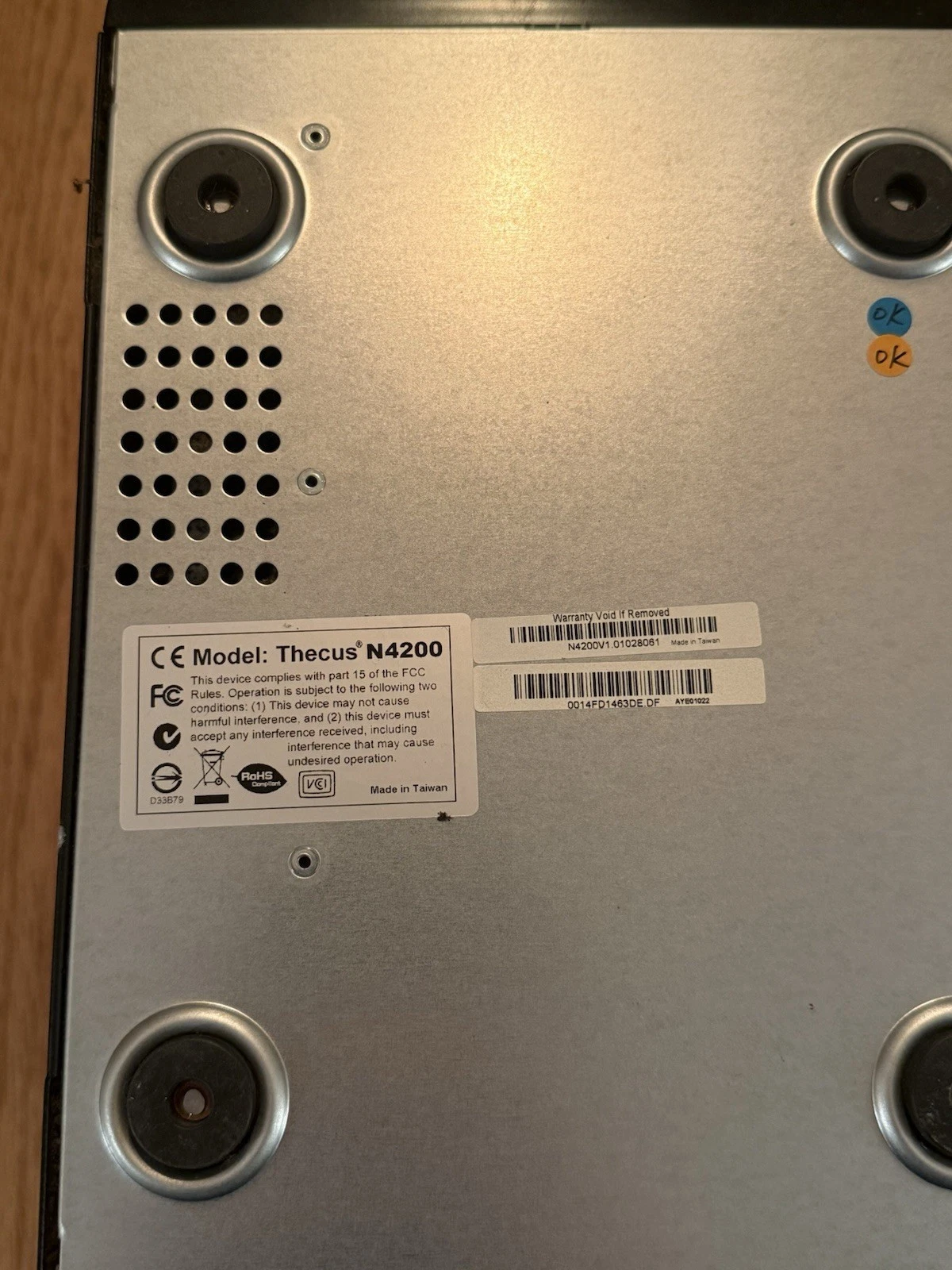 NAS THECUS N4200 Unit & Seagate 2TB HDDs Tested & Working - Good Used Condition 12