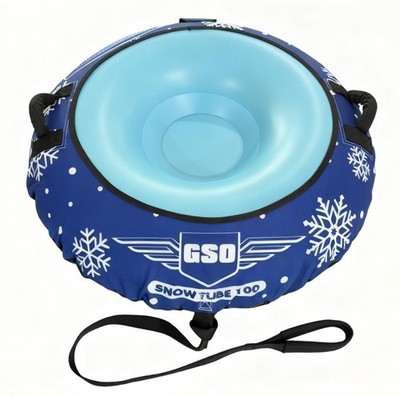 Heavy-Duty Inflatable Snow Tube for Adults & Kids - Winter Sled, Cold-Resistant