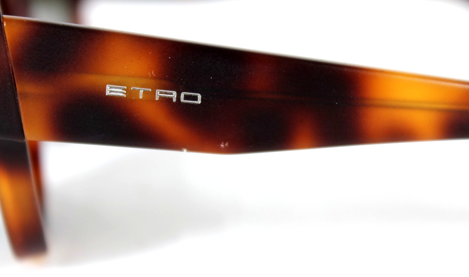 ETRO Matte Brown Tortoise Shell Frame Square Sung… - image 4
