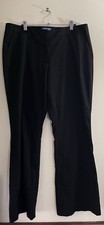 Simply Vera Wang Womens Pants Black Size 16 Dress Pant Polyester Rayon Blend
