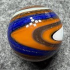 Handmade Marble Gold Lutz ( Corkscrew - Spiral ) 1 Inch +-  (S15) — photo 2