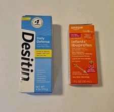 Baby Products Lot - Infants' Ibuprofen And Diaper Rash Cream