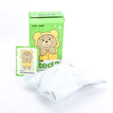 POP MART Gong Ted 2 Series Confirmed Keychain Plush Figure Toys - Raincoat Bear