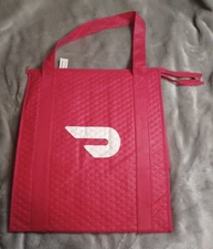 Door Dash Insulated Tote Delivery Bag Zip Closure 15"x13"x9"