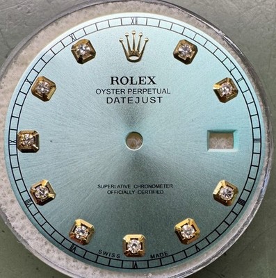 Rolex Datejust II 41mm Custom Ice Blue Diamond Dial For Models 116333 & 116303